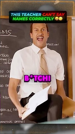 Substitute Teacher CAN'T Say Names 👨🏾‍🏫😂 #shorts #keyandpeele