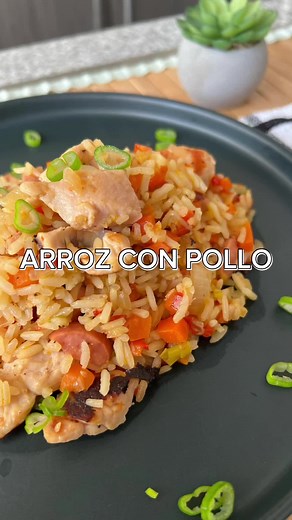 Receta fácil de arroz con pollo para 4 personas