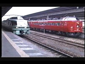 JR九州 博多駅 ハイパーかもめ・485系みどり・ハウステンボス・かもめ