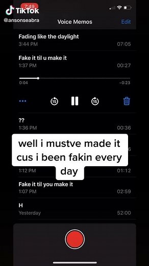 Fake it till you make it - Anson Seabra