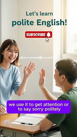 Say “Excuse Me” in English | Polite English for Beginners #basicenglish #easyenglisheveryday