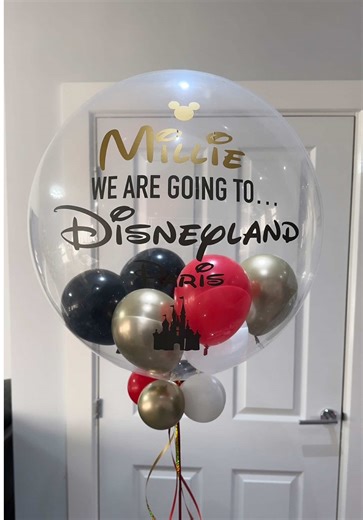 Disneyland Holiday Reveal Deco Balloon & Minnie Mouse Tower🎈 So Many Lucky Kids Going To Disneyland This Christmas🥹🏰✨ #disneyland #disneyballoon #supriseholidayreveal #disneylandparis #foryoupage