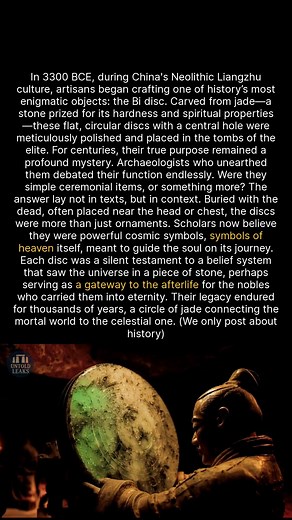 3K views · 31 reactions | Ancient Chinese jade discs may have been gateways to the heavens for the souls of the elite. #ancienthistory #archaeology #history | Untold Leaks | Facebook