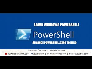 Powershell Full Course | Powershell For Beginner | Powershell Advance Full Course | JOYATRES |