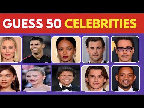Guess the Celebrity in 3 seconds |50 most Famous People in the world