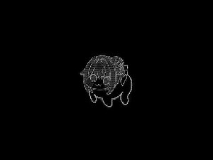 ASCII art that looks like a coding pro