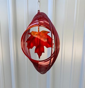 Maple Leaf Wind Spinner, Maple Leaf Art, North East Gifts, Fall Decor, Hello Fall Decor, Maple Decor - Etsy