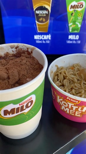 Milo & Kottu Mee perfect combo 😍😋 #fypシ゚viral #milovers #kottumee #ramen