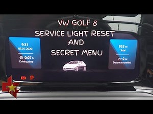 How to reset a VW Golf 8 service light and access the secret menu (VOLKSWAGEN)