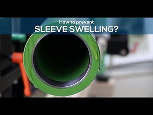 How to prevent flexographic sleeve swelling?