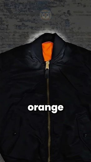 Why Bomber Jackets Are Orange Inside⁉️