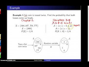 Discrete random variables -- Example 1