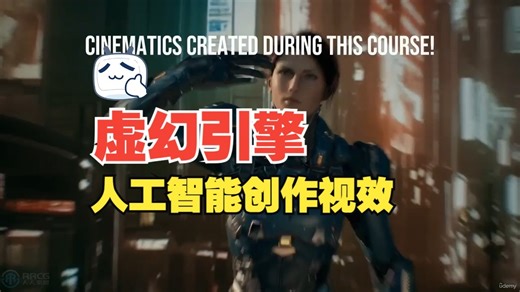 【中文字幕】UE5中利用AI人工智能无缝集成创作视效动画视频教程