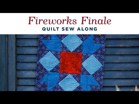 Learn Half Square Triangles With Our Blooming Stars Block Pattern | Fireworks Finale Month 3