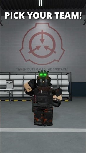 Pick your team! #shorts #robloxscp #roblox #scp #scproleplay #gaming