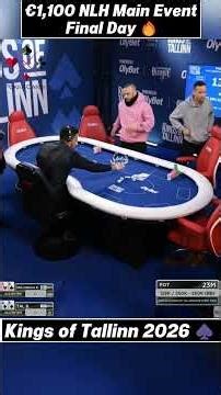 The final battle begins… ♠️🔥€1,100 NLH Main Event