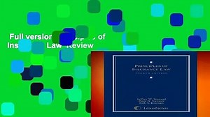 Full version  Principles of Insurance Law  Review