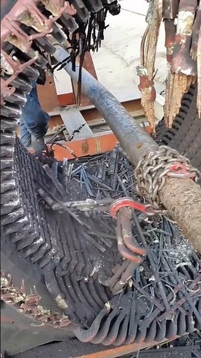 Stripping copper from a steel rod ✨