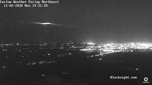 4.1K views · 158 reactions | Just after the sun sets the cloud begins to clear over Carlow and the moon rises. Time-lapse from my webcam on hill above Carlow via Evercam - Construction Cameras A cold night ahead with temps dropping to as low as 1c under clear skies but also some scattered showers about. | Carlow Weather | Facebook