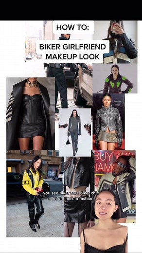 Biker Girlfriend Makeup Look Inspired by Biker Chic Style and Rockstar Aesthetic