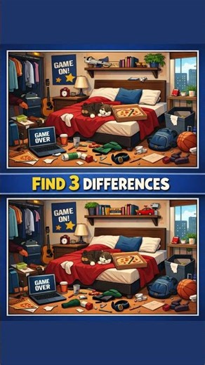 Only 1% Can Find All 3! 🧩 Messy Room Challenge