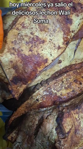 hoy miércoles ya salio el deliciosos lechon Wali Suma, los esperamos en la feria de San Luis #elaltobolivia🇧🇴🥰 #feria #Walisuma #lechon #delicioso