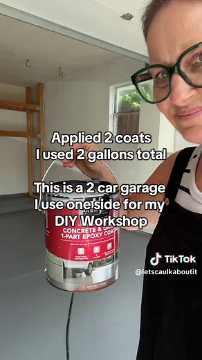 I Hated my ugly garage floor… until this quick weekend fix A little power washing, bonding primer, and 1-part epoxy paint breathed new life into the old concrete This was a $100 refresh, not an expensive resurfacing. I used vinyl mats that are made for cars and hot tires. If I wanted a 10-year finish, I’d do the full grind epoxy kits but that wasn’t the goal for this project #garagefloor #garagemakeover #doityourself #fixityourself #diytutorials