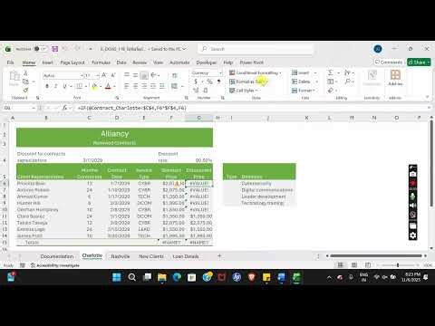 Illustrated Excel 365 | Module 11: SAM Project B Alliancy, Inc. #illustrated_excel