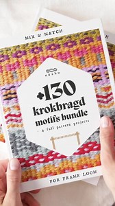 Krokbragd Ebook VOLUME I  130 Motifs Bundle to Mix & Match   4 Full Pattern Projects for Frame Loom Weaving Downloadable PDF [ENGLISH] - Etsy