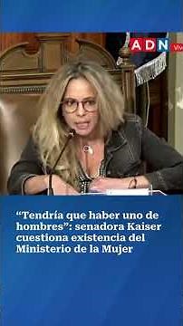 “There should be one for men”: Senator Kaiser questions the existence of the Ministry of Women