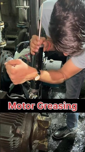 Heavy Duty Motor Greasing 😍 #motor #electrical #grease