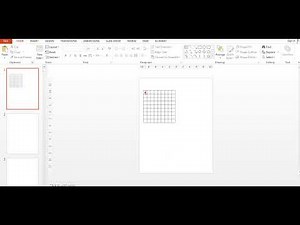 How to create sudoku grid blank page with power point