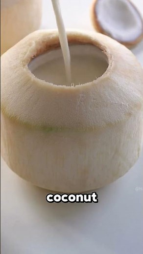 Homemade Coconut Jelly in a Shell