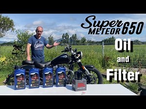 OIL and FILTER change - Super Meteor 650 + Service Reset
