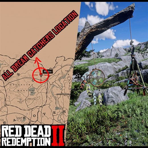 All Dreamcatcher Locations Guide & Reward Part 1 - Red Dead Redemption 2 #RDR2 #Secret #maps #Location #Mystery #Mission #fyp #gaming | OptimuS Prime