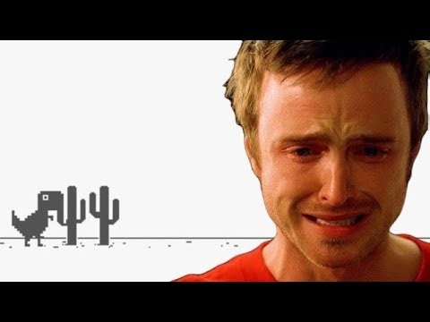 Jugando al dinosaurio de Google Chrome