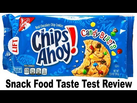 Snack Good Review - Chips Ahoy! Candy Blasts Cookies by Nabisco - Taste Test