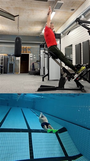17K views · 137 reactions | “Dolphin” underwater swimming: dry land training (exercise with hyperextension simulator) and swimming underwater (use fins and swim on the back). Swimming training 60+. #swimmingtraining #Swimming #swim #dolphin #dolphinswimming #dolphinswim #swimmingpool #swimshorts #swimlessons #hyperextension #backstroke #underwater #UnderwaterVideo #underwaterswimming #drylandtraining | Boris Chernov | Facebook