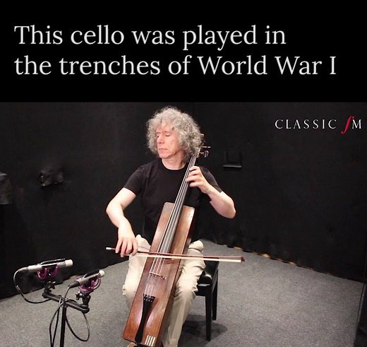 909K views · 30K reactions | This is a real piece of history. – Steven Isserlis performs on the trench cello: https://trib.al/50Nf6qz | Classic FM | Facebook