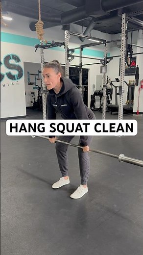 Hang squat clean technique! #workouttutorial #workout