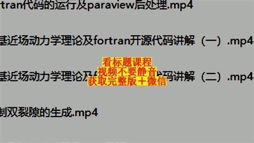 键基近场动力学理论、fortran代码及后处理全流程讲解及演示