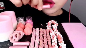 75K views · 1.6K reactions | ASMR PINK DESSERTS EDIBLE JELLO SHOTS, SHEET JELLY EATING MUKBANG YT : Hongyu ASMR 홍유 | Boki Mukbang | Facebook