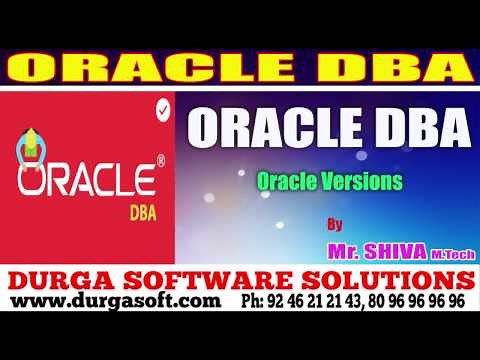 Oracle Tutorial DBA || Oracle versions by shiva