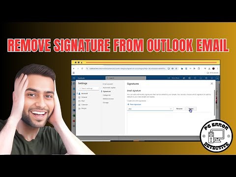 How to Remove Signature From Outlook Email | Full Tutorial