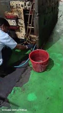 cooling line clean in injection moulding