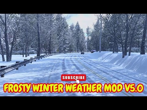 ATS 1.49 Snow Mod [Frosty Winter v5.0] Gameplay