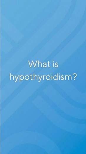 Hypothyroidism symptoms.