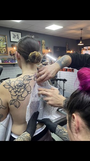 Mandala Tattoo Design Process | Back Tattoo Art