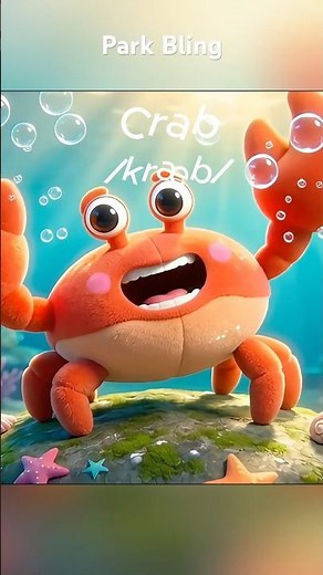 Crab Song for Kids | Learn Sea Animal Names #kidssongs #englishforkids #learnenglishforkids