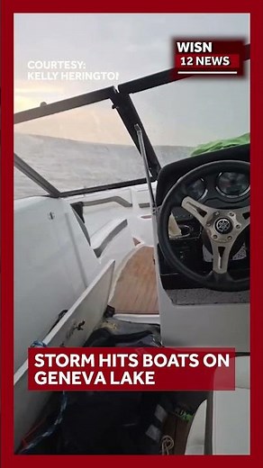 Storm Hits Boats on Geneva Lake